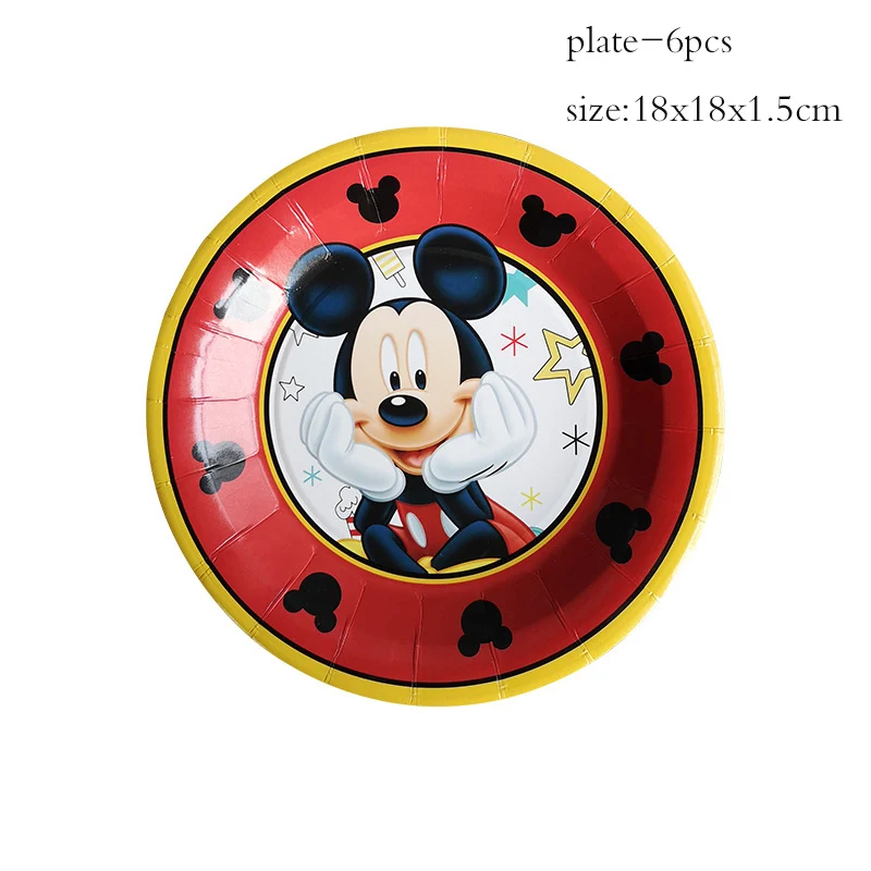 Disney Mickey Mouse kid favor 1 urodziny dekoracje DIY banner butle wystrój urodziny Jednorazowe naczynia dostawy