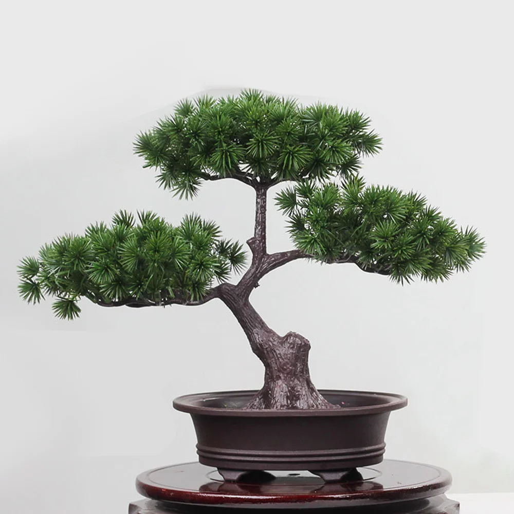 Ceramiki Roślina Symulacja Dekoracyjny Bonsai Biuro W Domu Sosna Tenis Ornament Wystrój Domu Sztuczne Miniaturowe Krajobrazy