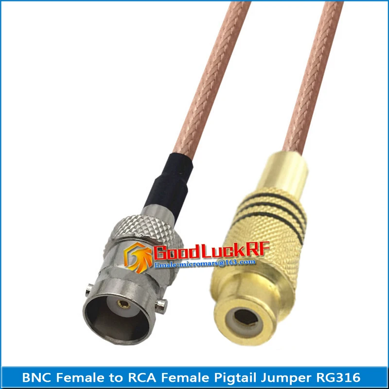 Kit Set High-quality Q9 BNC To RCA Male & Female Pigtail Jumper Video Surveillance RG316 BNC to AV video recorder Extend cable
