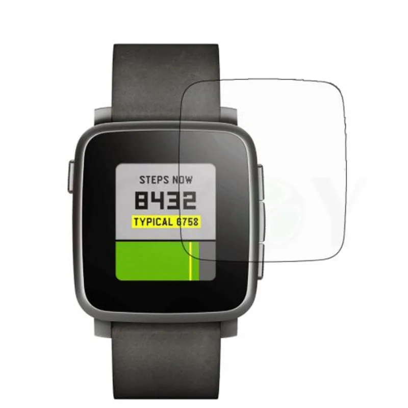 2szt Miękki TPU Ultra Przezroczysta Folia Ochronna Straż Dla Pebble Time Stal /Czas przez Cały Inteligentny Zegarek Pokrywa Ochronna Ekranu (Nie Szkło)