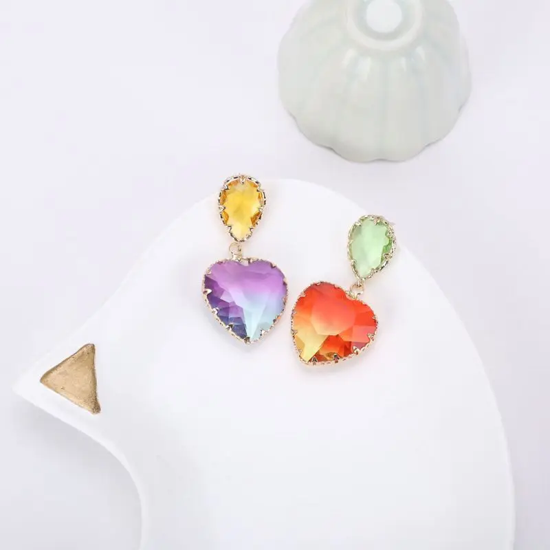 Nowe Wiszące Kolczyki, Żeński, Moda Biżuteria Kolor Kryształ Korea Brincos Букле D ' Nazywany Oreille Femme 2021 Aretes De Mujer Pendientes Ładny