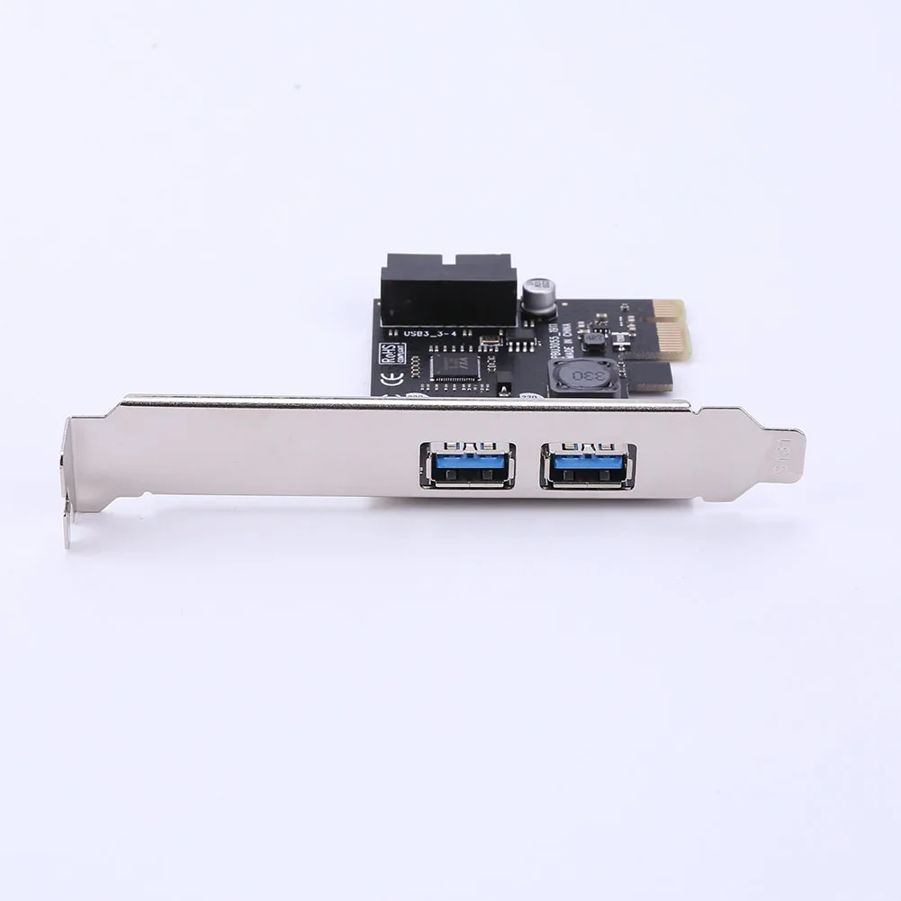 SSU 2 Porty USB 3.0 PCI-e x1 Karta rozszerzeń PCI Express Adapter do komputera stacjonarnego