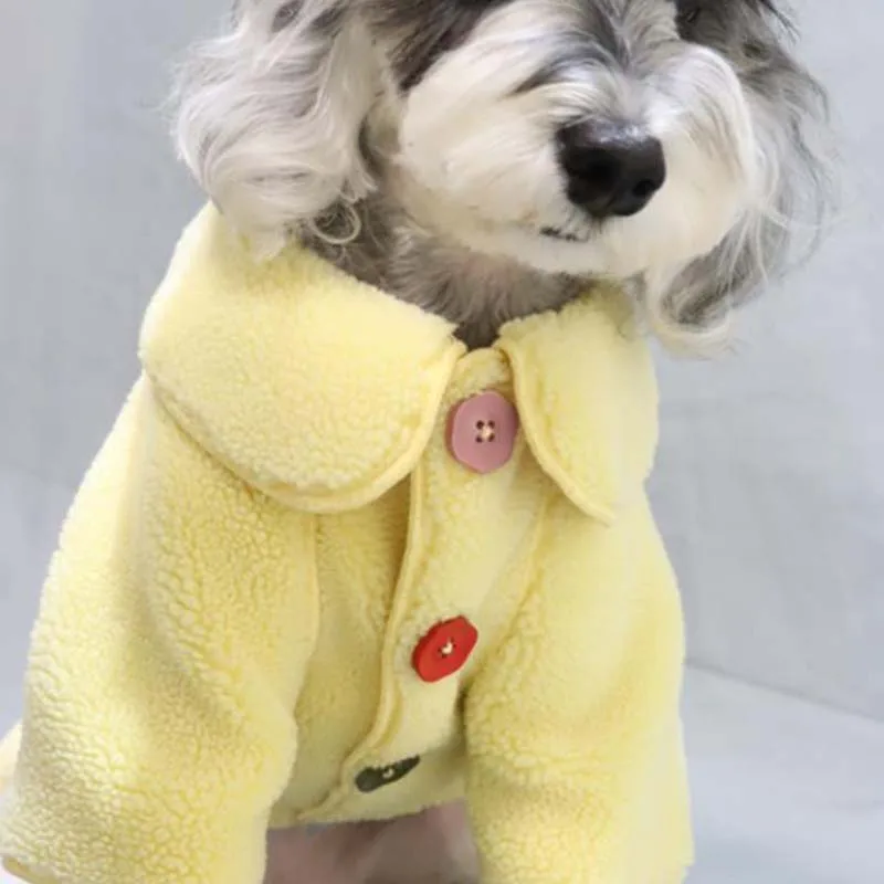 Jesień i zima ładny futro all-in-one pet clothes Teddy VIP Bichon coat medium and small dog cat clothes winter plus velvet