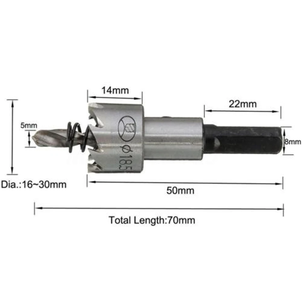 Wysokiej jakości 12-50 mm HSS szybki stalowe wiertła otworu otwieracz do otworów ze stali nierdzewnej