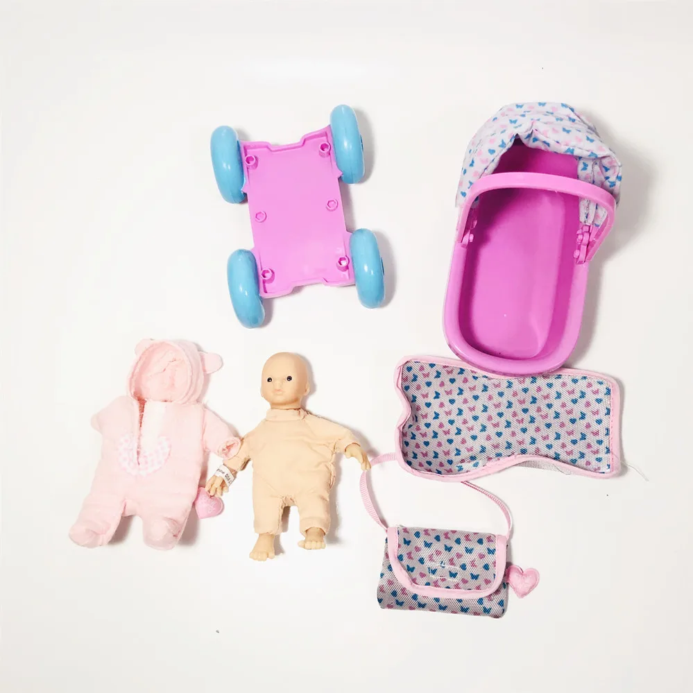 Oryginalna, modna figurka działania Księżniczka Mini lalka zabawka Łóżeczko Ręczne kosz wysokiej jakości 10 cm Wspaniała lalka Dla dziewczynek zabawka