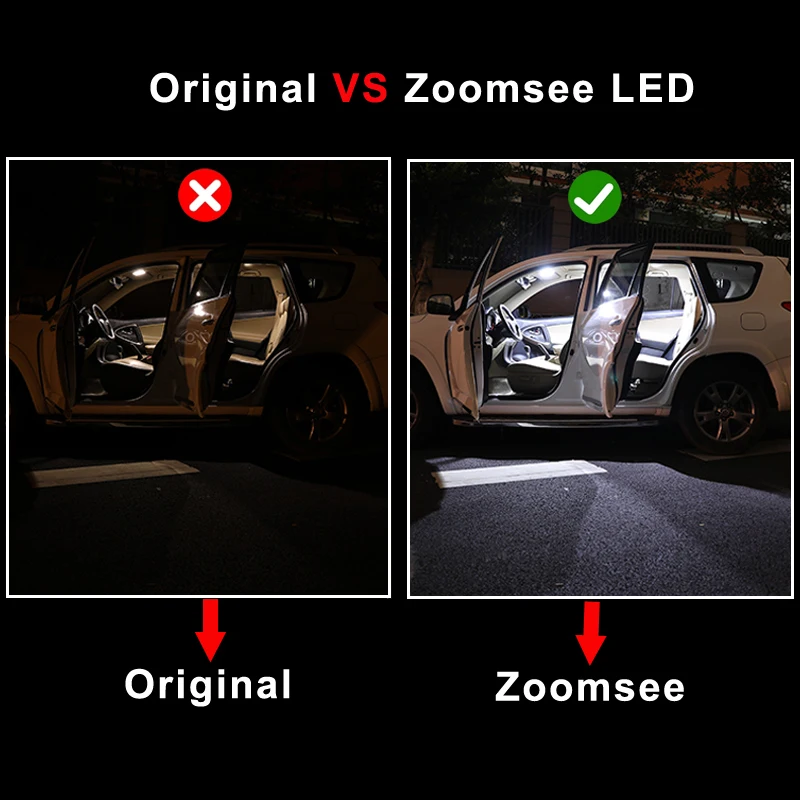 Zoomsee 10Pcs LED Interior For Opel Astra G 1998-2009 Canbus Vehicle Indoor Dome Map Reading Trunk Light No Error Auto Lamp Kit