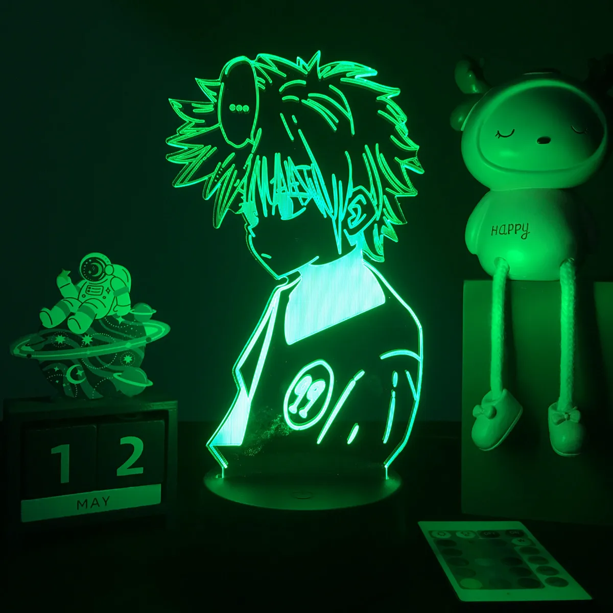 Anime Hunter X Hunter 3D LED Nightlight Killua Zoldyck Figure for Kids Child Bedroom Decor Szafka Kontrolna Dropshipp Manga Gift HXH