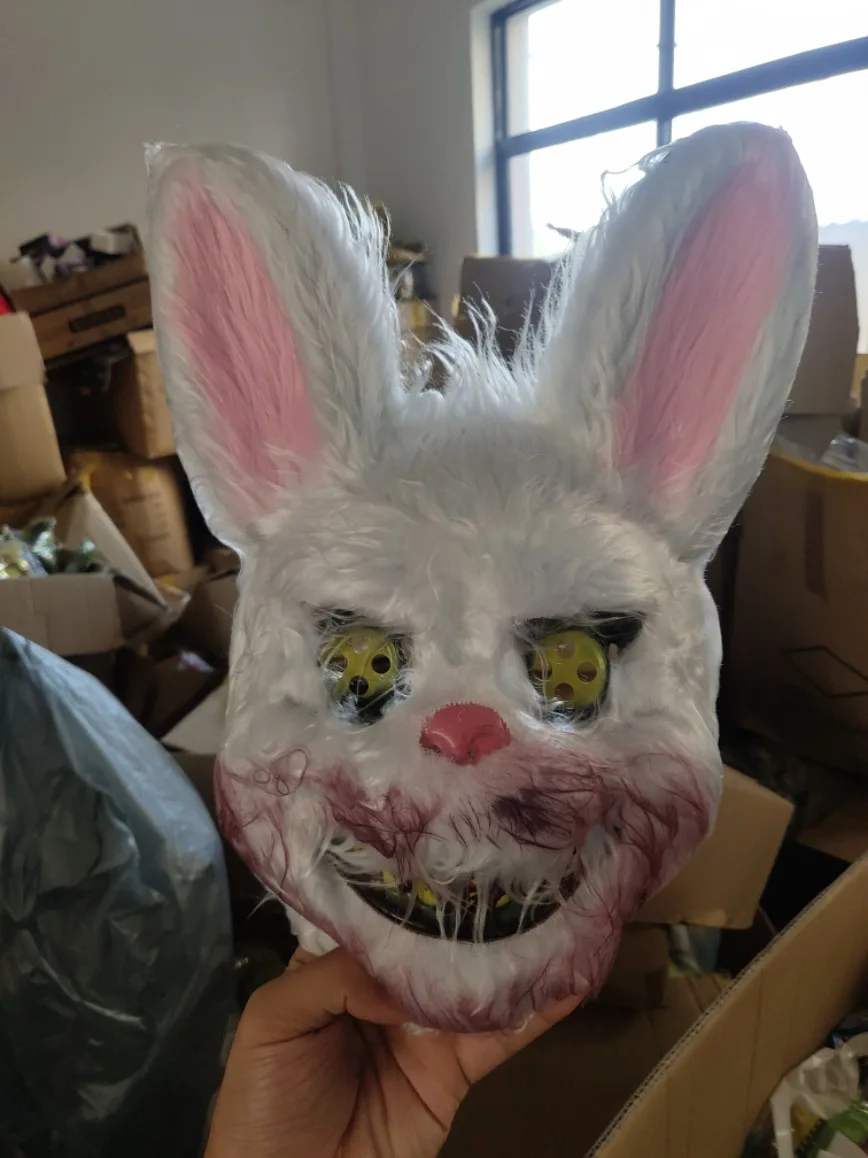 Diabeł krwawy królik Cosplay rekwizyty Halloween masquerade Pluszowe maska krwawy niedźwiedź dorosły odzież dziecięca akcesoria maska