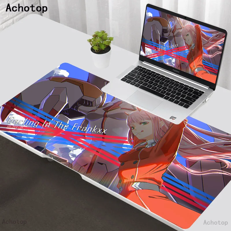 Zero Two Darling In The Franxx Gaming Mousepad Big Gamer Mouse Pad Mouse Carpet XXL 900x400 Keyboard Mat Table Rug PC Desk Mat