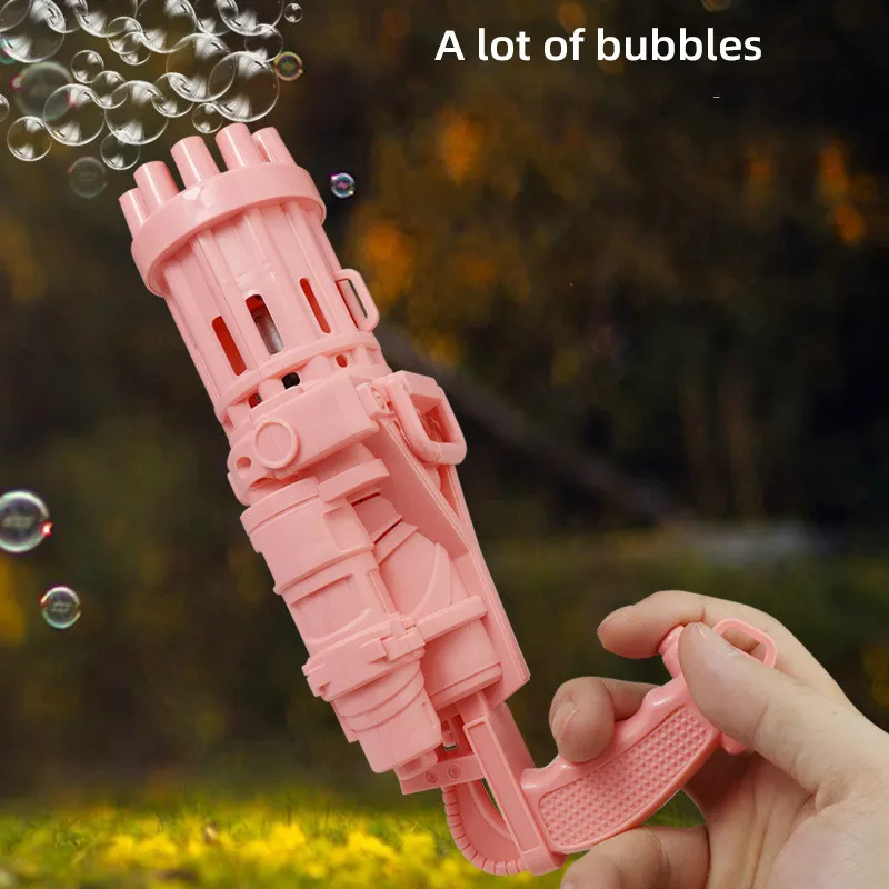 Dolphin Bubble Machine Toys Galting Bubble Gun Toys Automatic Ten Holes Bubble Bubble Machine Makers prezenty dla Dzieci