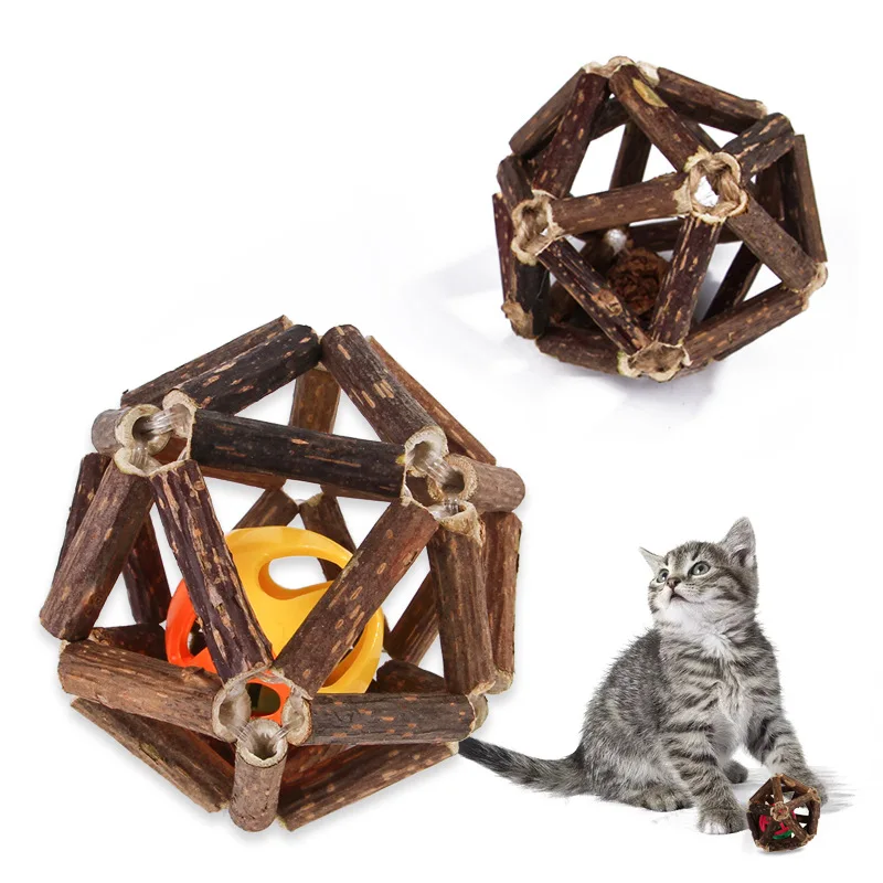 Silvervine Catnip Ball Toys for Cats Pet Cat Snacks Grind Teeth Cleaning Mouth Catnip Toy Liźnięcia Silvervine Ball Wymioty Włosy S M L