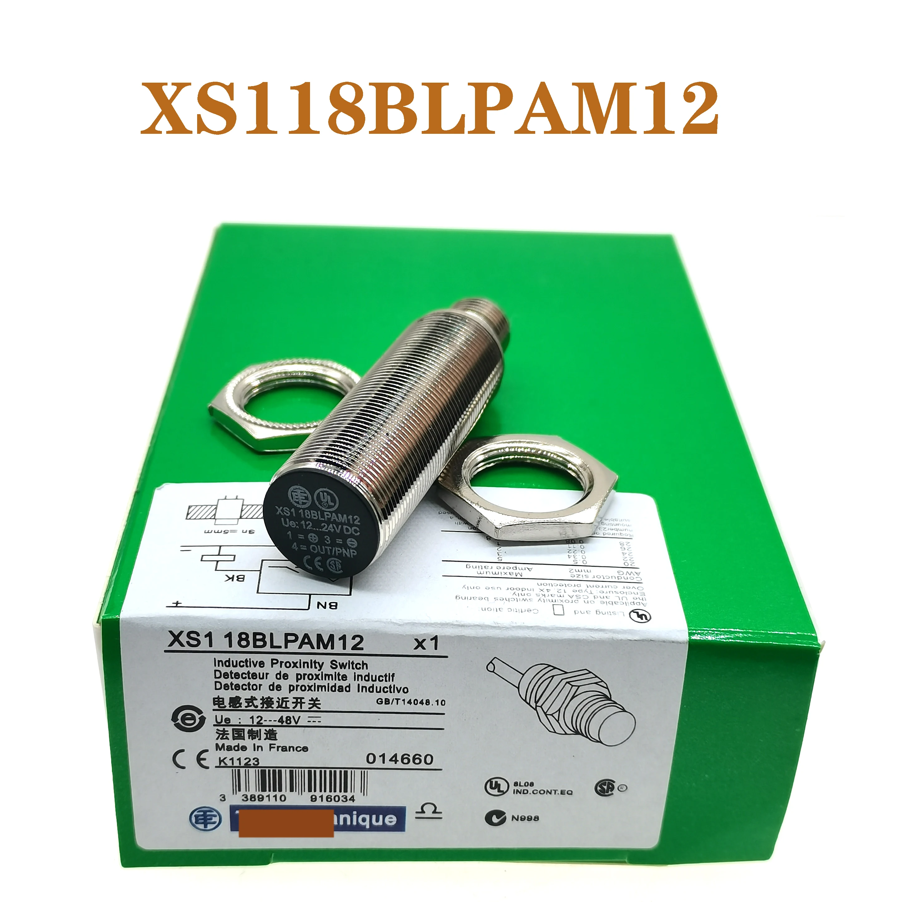 Zupełnie Nowy Wysokiej Jakości XS118BLPAM12 XS118BLNAM12 Bezdotykowy Przełącznik Czujnik Plama