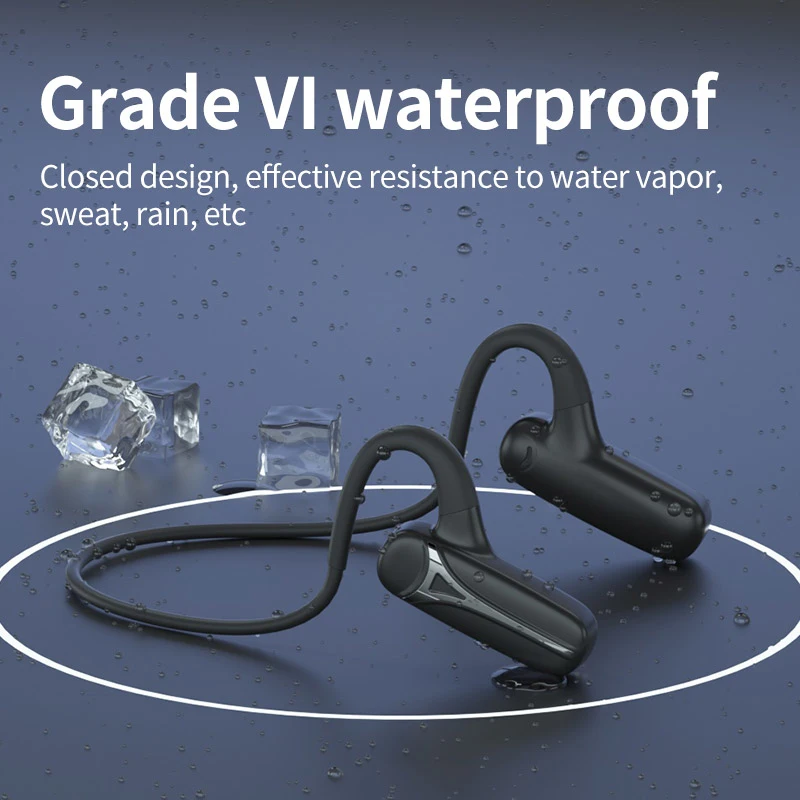 Słuchawki kostne Bluetooth 5.0 Bezprzewodowy zestaw Słuchawkowy sweatproof wodoodporna Słuchawki fone de ouvido Bluetooth