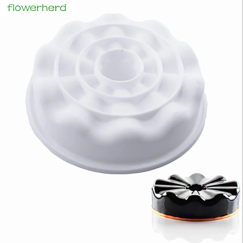 Forma kwiatu Mus Formy Silikonowe Formy Ciasto Ciasta do Pieczenia Pan Biżuteria, Akcesoria Do Pieczenia Narzędzia
