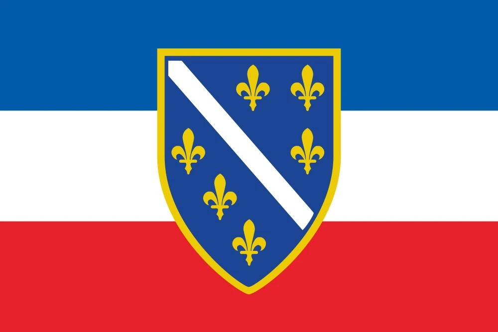 Historia Bośni I Hercegowiny Flaga 3X5FT 90X150CM 100D Poliester