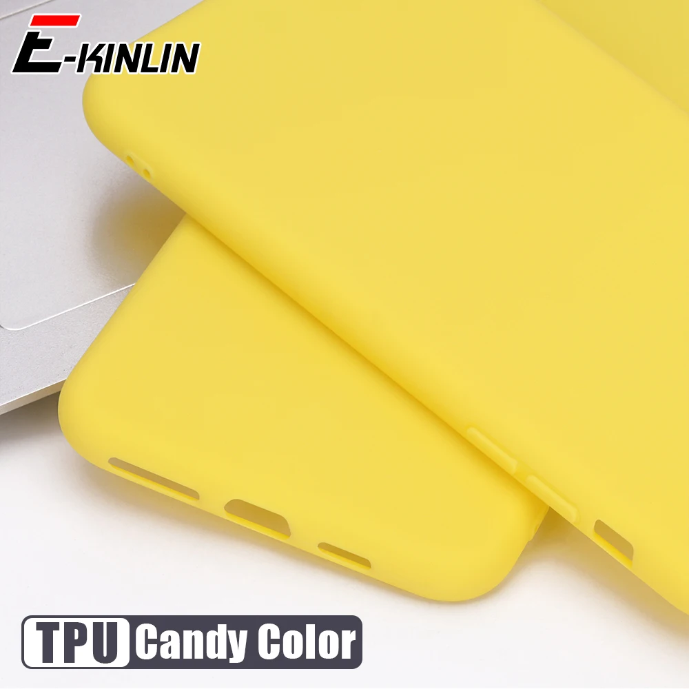 Candy Solid Etui do telefonu Redmi Note 10 10S 9T 9S 9 8 7 Pro Max 8T Ultra-cienki Silikonowy Matowe Etui TPU