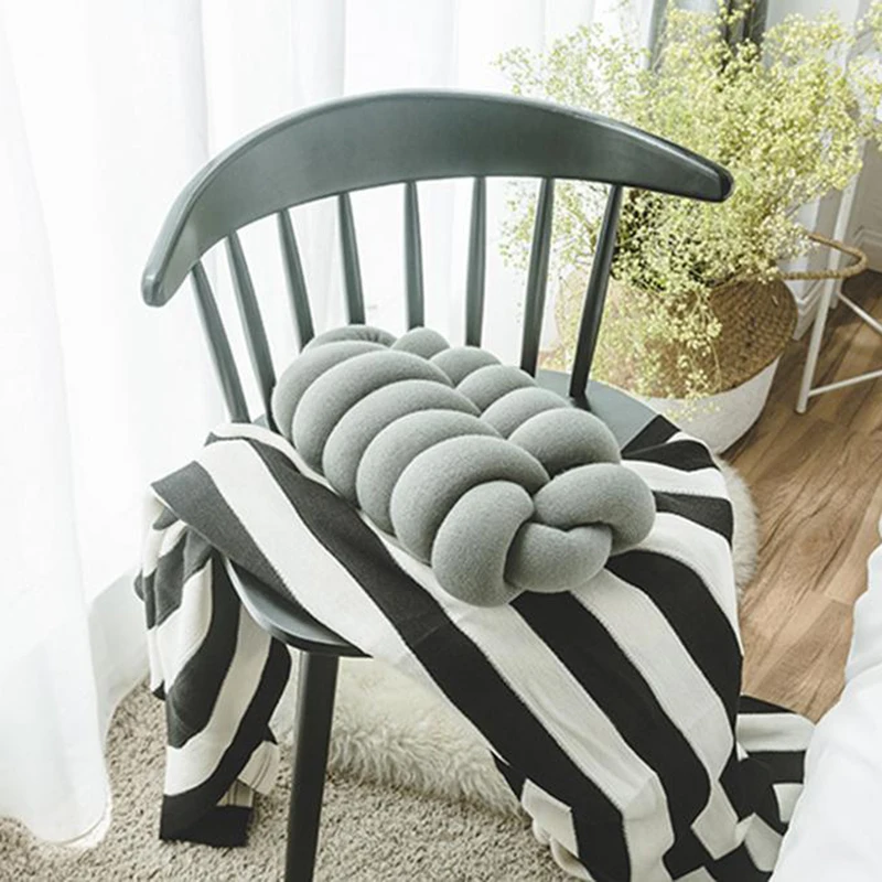 REGINA Home Decor Bed Sofa Cushion Nordic 8cm Seamless Tube Braid Office Nap Hand Rest Car Lumbar Pillow Chair Back Seat Cushion