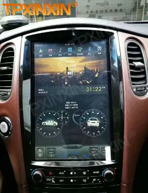 Carplay 2 Din Android 9 Tesla Dla Infiniti QX50 EX25 EX35 2009 2010 2011 2012 2013 2016 2017 2018 2019 Wideo głowicy