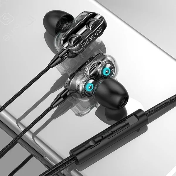 3,5 mm Stereo Wysoki Bas 6D Douszne Słuchawki Sportowe, Słuchawki Dla Samsung Xiaomi Wysoki Bas Dla Samochodu Notebook PC Słuchawki Przewodowe