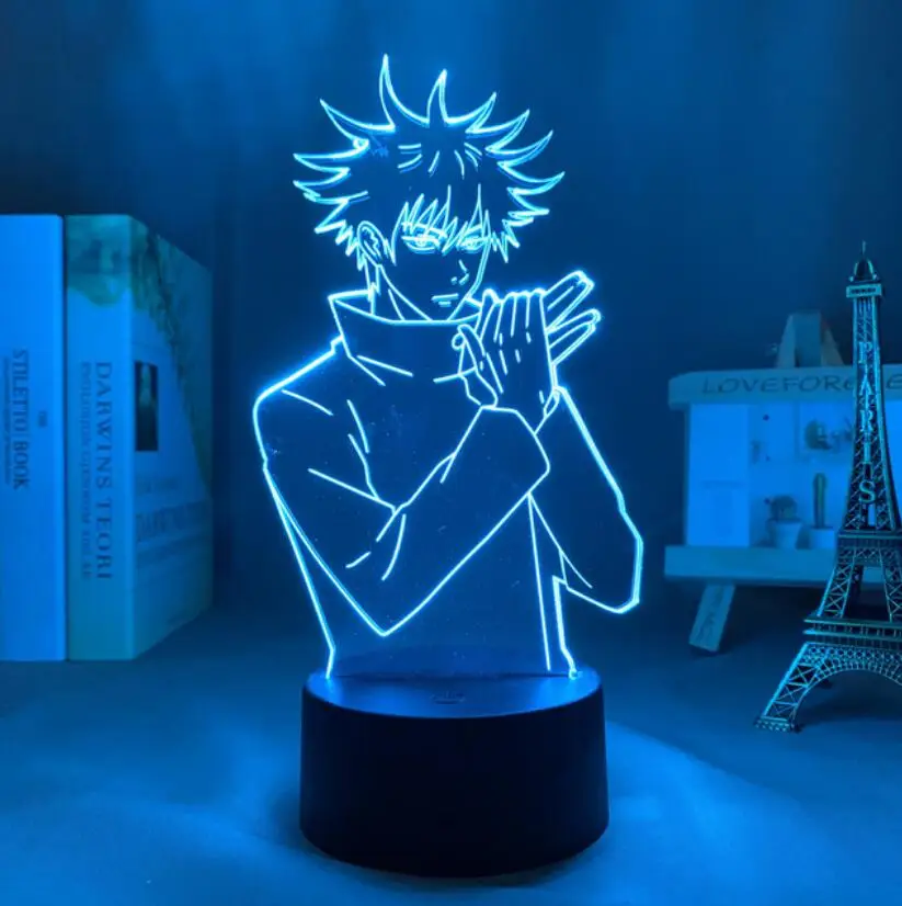 Anime Lampa Satoru Gojo Jujutsu Kaisen Led Night Light Yuji Itadori for Room Deco Prezent na Urodziny Jujutsu Kaisen Lamp Yuji Itadori