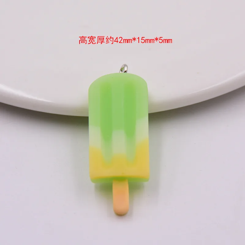 10pcs/14szt/pack Ice Popsicle Resin Charms for Jewelry Making Bulk