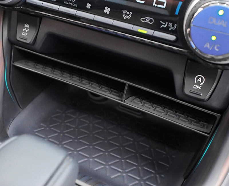 ЛХД! Toyota RAV4 2019 2020 2021 Czarny Plastik Konsola Środkowa Szuflada Do Przechowywania Organizator Pojemnik Podajnik Stylizacji Samochodów Akcesoria