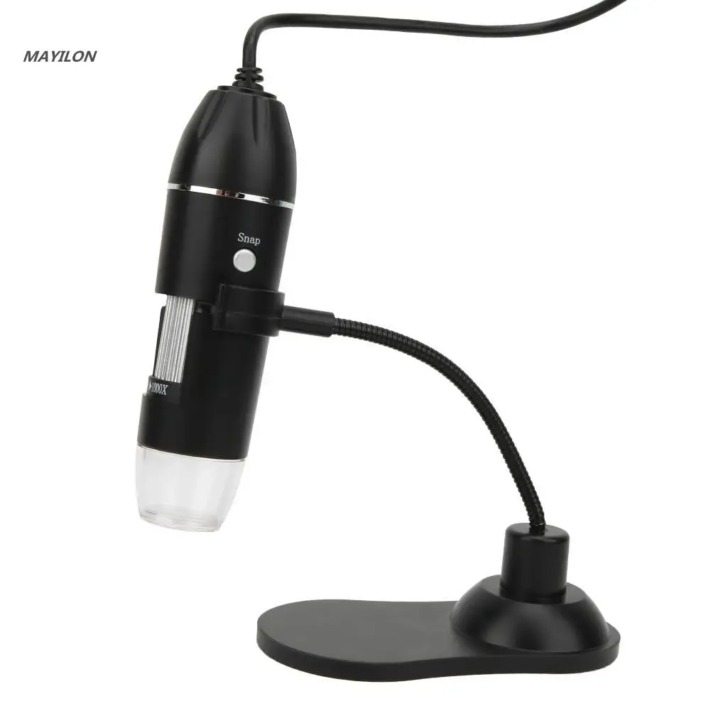 Regulowany 1000X 3 W 1 Cyfrowy Mikroskop USB Type-C Elektroniczny Mikroskop, Aparat do Lutowania 8 LED Zoom Lupa Endoskopu