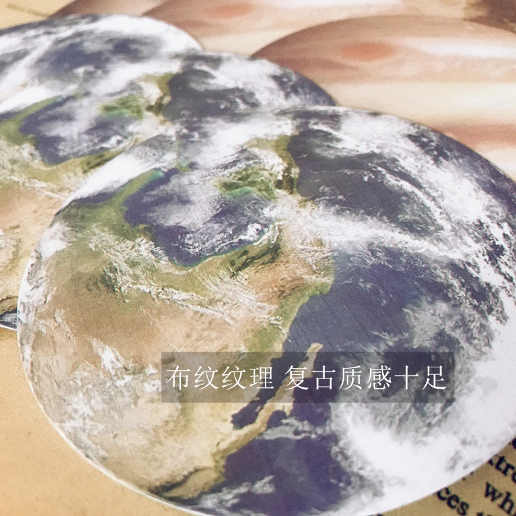 9 Szt./Op. Vintage Ziemia Księżyc Okrągły Naklejki DIY Craft Scrapbookingu Album Śmieci Magazyn Planowanie Dekoracyjne Naklejki