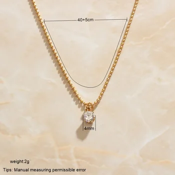 KITEAL New Sale 18KGP Gold Filled female pendant naszyjnik Six-clawed clavicular chain maxi naszyjnik wedding