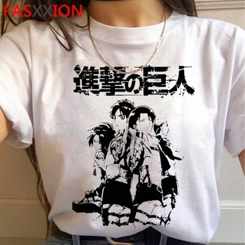 Anime Titan Attack Attack on Titan Shingeki No Kyojin men grunge casual japanese ulzzang t-shirt top tees harajuku kawaii
