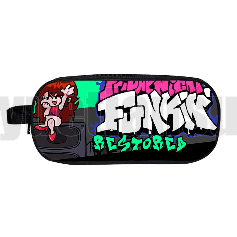 Gra Friday Night Funkin 3D Piórnik dla dzieci Canva School Pen bag Teenage unisex Cosplay Handbag Women Harajuku Cosmetic bag