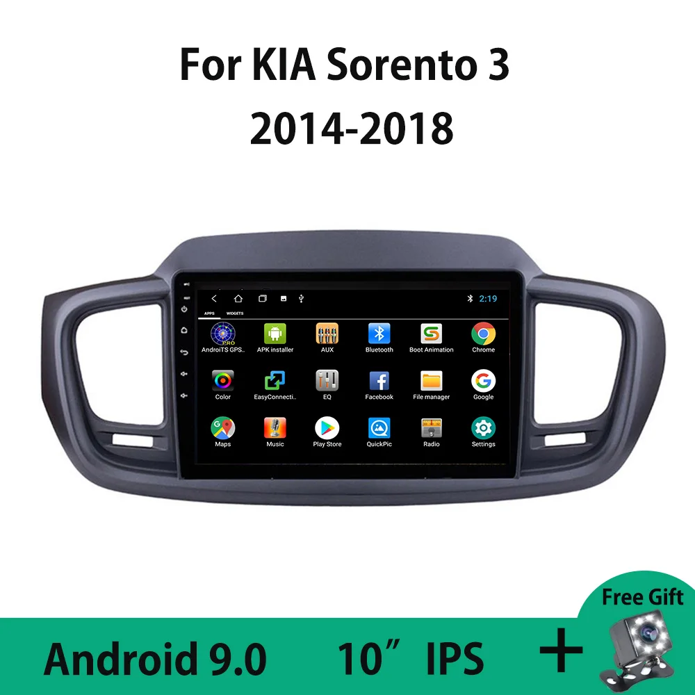 Android 9.0 Quad-Core WIFI Car Radio odtwarzacz Multimedialny GPS Navigator Do Kia Sorento 3 2016 2017 2018 Split Screen USB