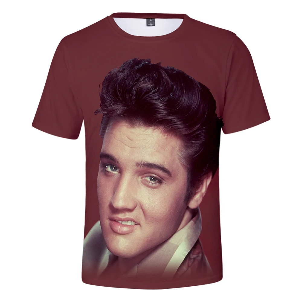 Nowy Elvis Presley 3D Z Krótkim Rękawem Mężczyźni i Kobiety Wygodne Gorące Codzienne 3D Topy Letnia Koszulka Pop Elvis Presley Z Krótkim Rękawem
