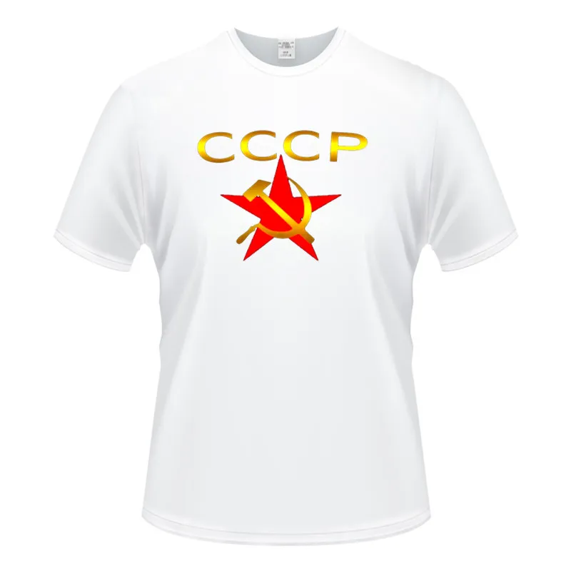 Letnia moda Związek Radziecki, Rosja ZSRR t-Shirt CCCP Putin Hammer Sickle Vintage Tee S-3XL Z krótkim Rękawem Męskie Casual t-shirt