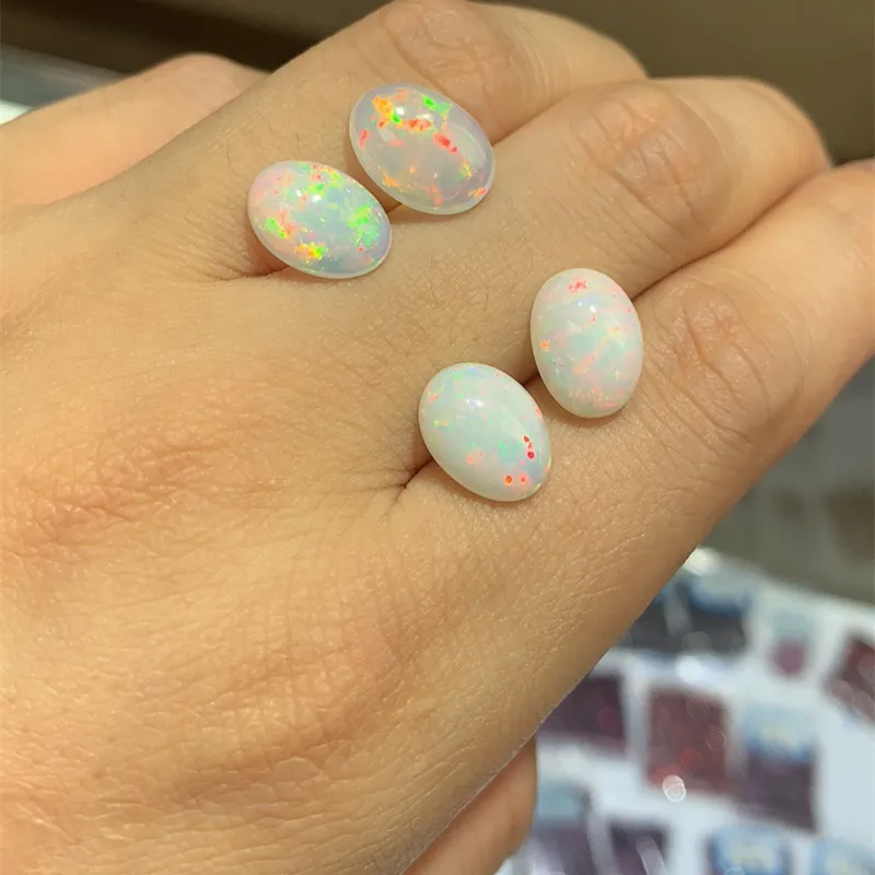 Opal Sypkich Naturalnych Kamieni Okrągłe Koraliki do Wyrobu Biżuterii 10*12 mm Darmowa Wysyłka