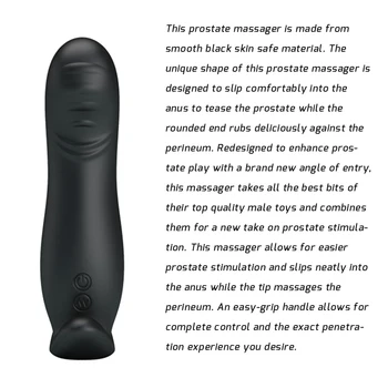 Silikonowy Masażer Prosate Dla Mężczyzn 7 Prędkości Wibrujące Dildo 4 Tryby Щекочущий Wibrator Analny Sex Zabawki Dla Dorosłych