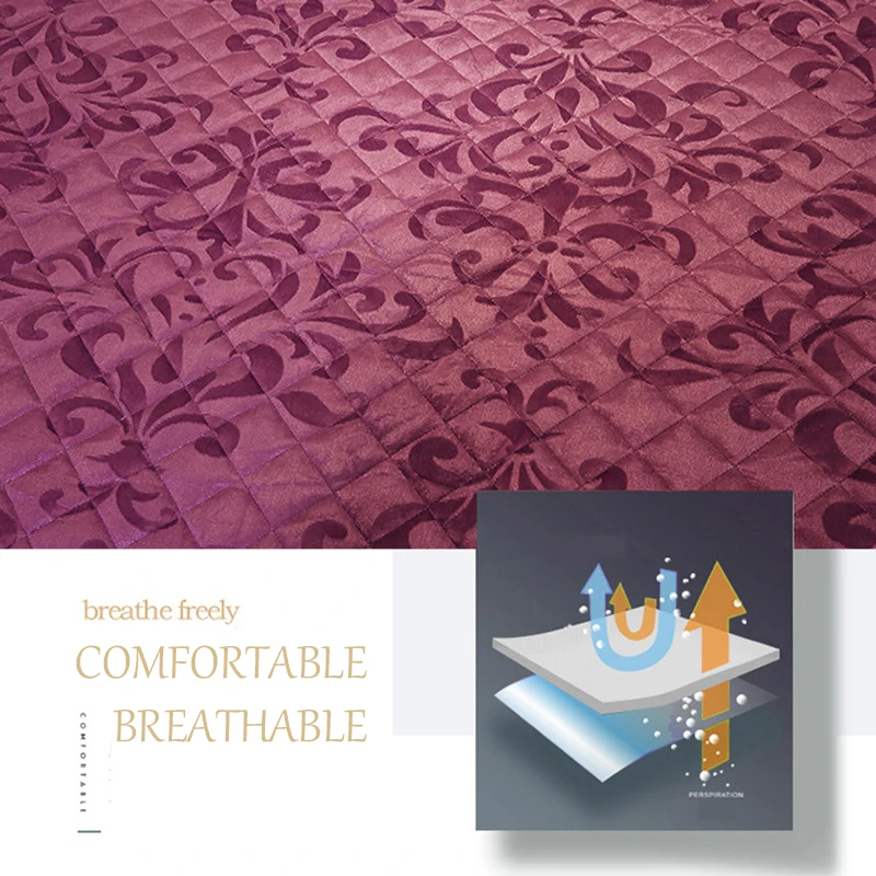 Luksusowy Zestaw Pościeli Home European Lace Bed Spódnica Wysokość 45 cm Aksamit Queen/King Size Pościel Zestaw Kołdrę i poszewki na poduszki