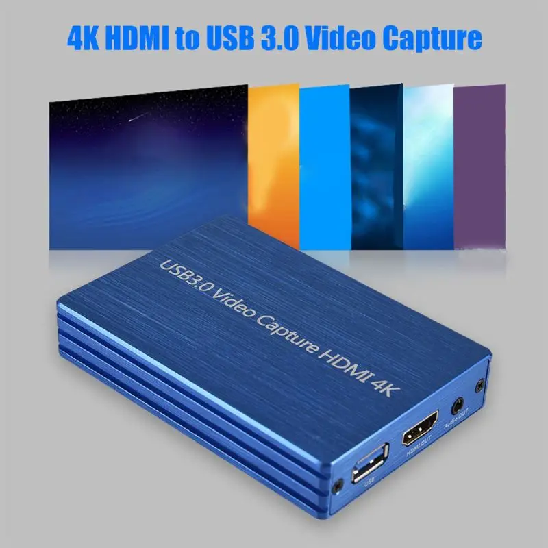 USB3.0 HDMI w rozdzielczości 4K High Definition Video Capture Card HDMI to Video Capture USB Dongle dla Winodws Live Streaming