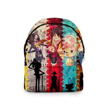 Moda na Laptopa na Ramię Plecaki Torby Szkolne Anime One Piece 3D Oxford Wodoodporny Plecak dla dzieci wielofunkcyjne Torby podróżne