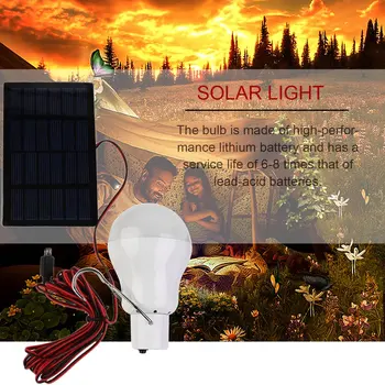 15W 150LM Przenośna Led Solarna Lampa jest Naładowana Energia Słoneczna Pasek Świetlny Zasilanie Awaryjne Lampa Do Zewnętrznego Ogrodu Camping Namiot Fishin