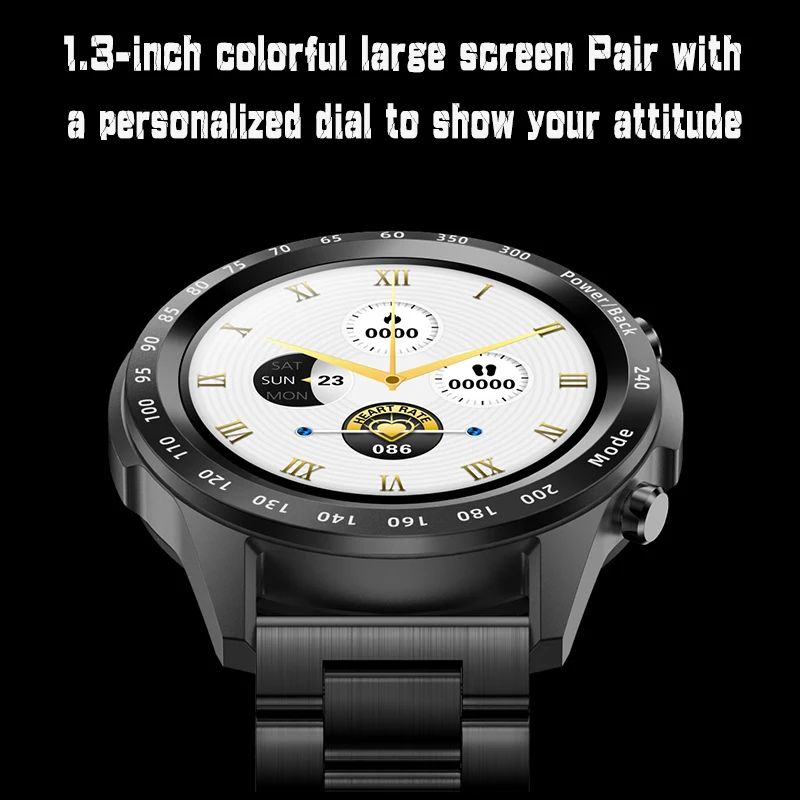 2021 Nowe Inteligentne Zegarki Luksusowy Stalowym marka Dla mężczyzn Bluetooth Call IP67 Wodoodporny Pełny Ekran Dotykowy Sportowe Zegarek Dla Androida i IOS