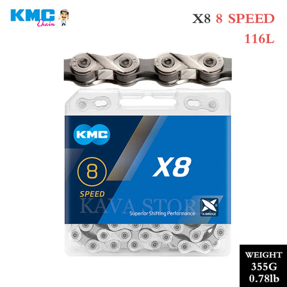 KMC X8 Chain MTB Rowerowe Łańcuchy 8 Prędkości z brakującymi ogniwami 8V Droga rowerowa łańcuch Shimano SRAM Bikes Part