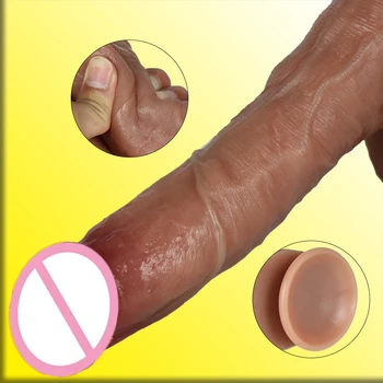 Realistyczny Ogromny Podwójny Gruby Wibrator z Pochwy Sex Zabawki dla Mężczyzn i Kobiet Gej Orgazm U Olbrzymi Członek Miękki Sztuczny Penis