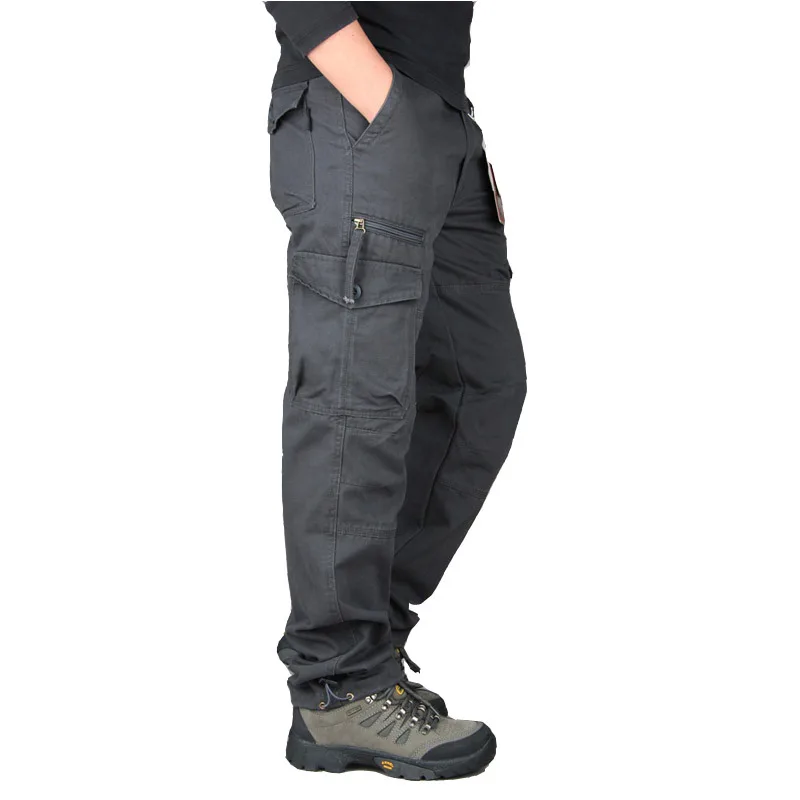 Męskie spodnie Taktyczne Robocze Spodnie dla mężczyzn Ulica Letnia Odzież Zamek Wojskowe Spodnie Cargo z wieloma Kieszeniami Kombinezony Spodnie