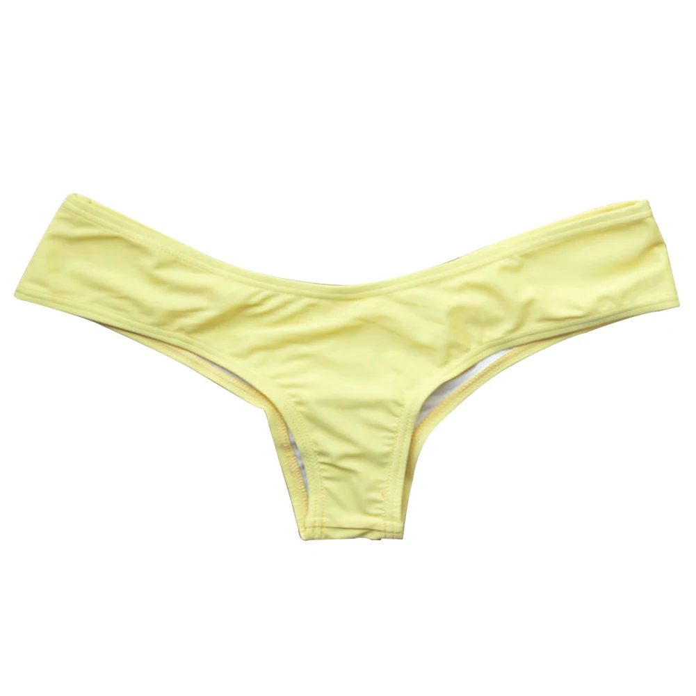 Klasyczny Cut Short Bottom Biquini Swim Ladies Swimsuit majtki Damskie Bikini Bottom Side Ties Brazylijskie Stringi strój Kąpielowy Dropshipping