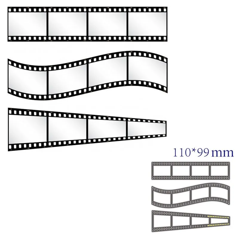 Narzynki rozcięcie metalu odcinek matryce formy filmu ozdoby skrawki papieru rzemiosła noża formy ostrza poncz szablony umiera