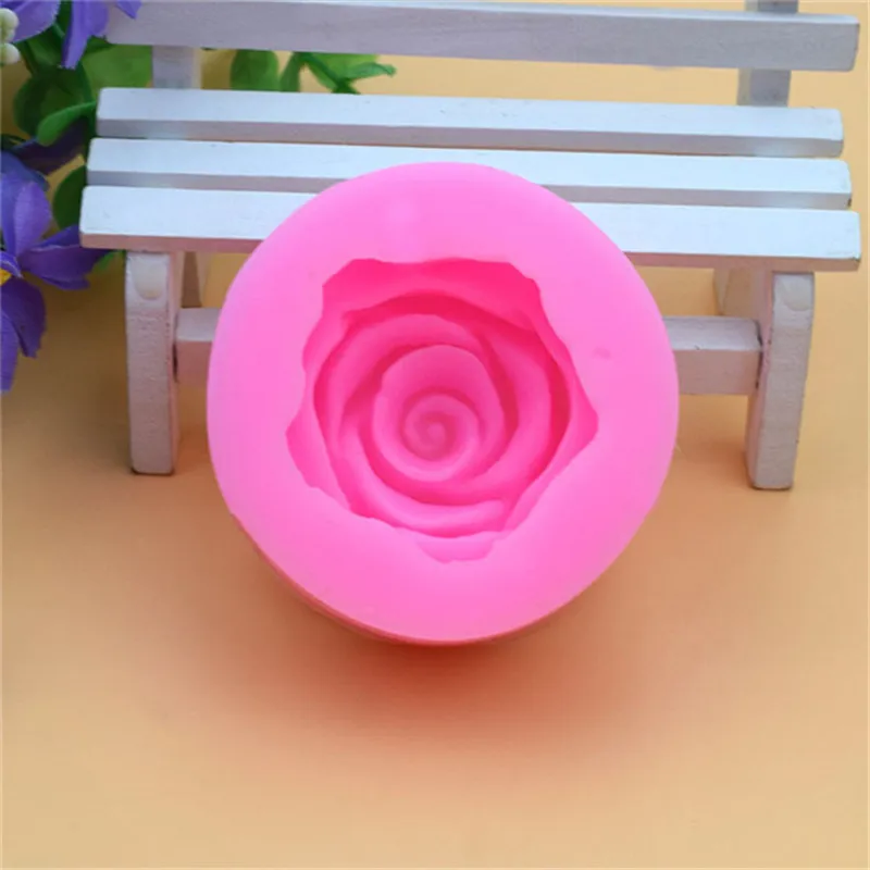 Kwiat Róża Forma Silikonowa Kremówki Mydło 3D Ciasto do Formy do Pieczenia Narzędzie Formy Ciastko Galaretki Cukierki Czekoladowe Ozdoby