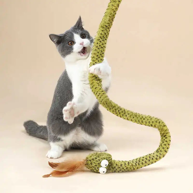 Pet Toys interactive Snake Stick Tease Toy Cat Supplies Kot Arbre Chat Cama Rascador Gato Kat Krabpaal Drapak Dla Kota Dog Toys