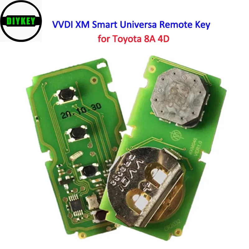 DIYKEY VVDI XM Smart Key Uniwersalny uchwyt do Toyota 8A 4D for KEY TOOL Plus Max VVDI2 VVDI Mini Wsparcie dla Aktualizacji i przepisywania