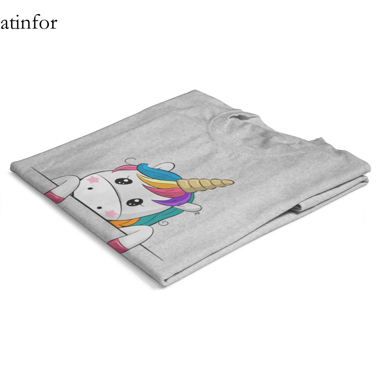 Eww People Unicorn Funny T-Shirt Cotton Vintage Kawaii Short Sleeve Sleeve Streetwear T-shirt 24909